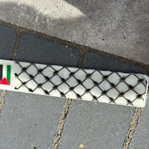 White and Black Patterned Tile